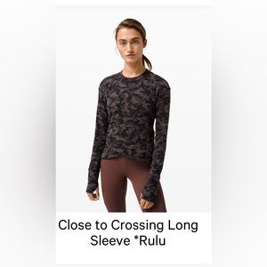 Lululemon Long Sleeve Rulu Top